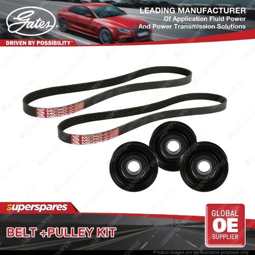 Gates Belt & Pulley Kit for Mercedes Benz Sprinter 519D 3.0L 140kW 2009-ON