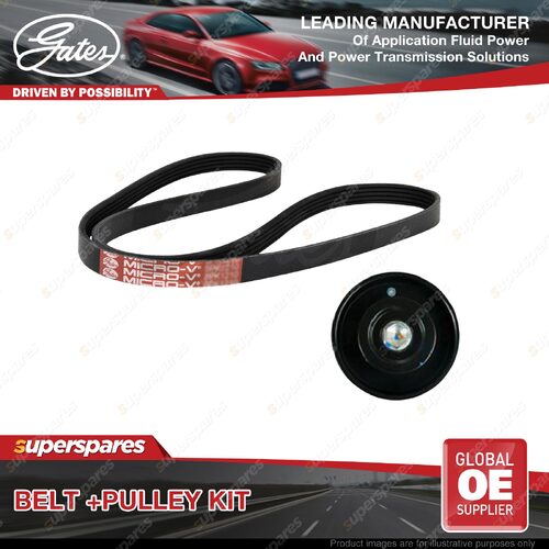 Gates Belt & Pulley Kit for Toyota Hilux KUN126 3.0L 120kW 1KDFTV 2015-On