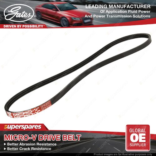 Gates P/S Drive Belt for Toyota Corolla NZE124 BB Echo Funcargo IST Platz Porte