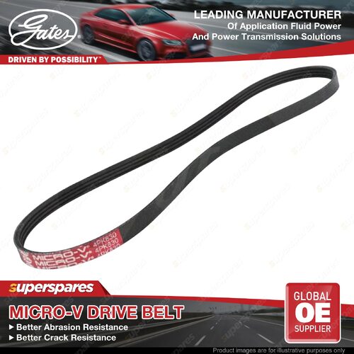 Gates A/C Micro-V Ribbed Belt for Daihatsu Charade Applause 1.3L 1.6L