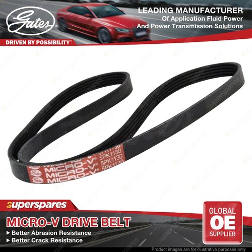 Gates Alt Drive Belt for Mitsubishi Pajero NL V45W Challenger K96W Delica PB6W