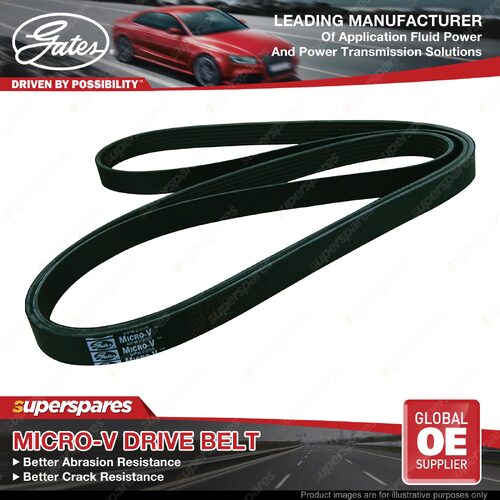 Gates Alternator Micro-V Drive Belt for Holden Commodore ZB Equinox EQ 2.0L FWD