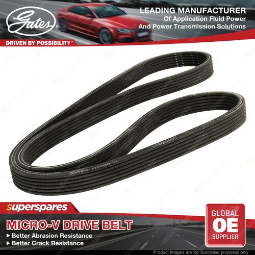 Gates Alternator Micro-V Drive Belt for VW Bora Caddy Golf Multivan New Beetle