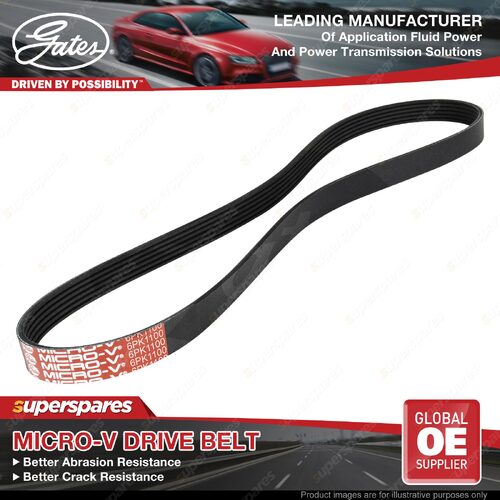 Gates A/C Micro-V Drive Belt for BMW 3 Series M3 E90 E92 E93 4.0L Length 1100mm