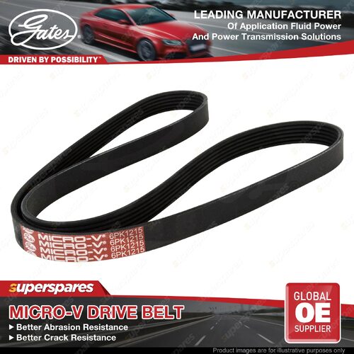 Gates A/C Micro-V Belt for Mitsubishi Magna TJ4D42 AK8 TW 3.5L 3.4L