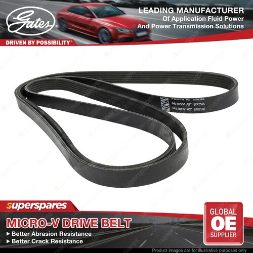 Gates Alternator Micro-V Drive Belt for Land Rover Range Rover Evoque L320 4.2L