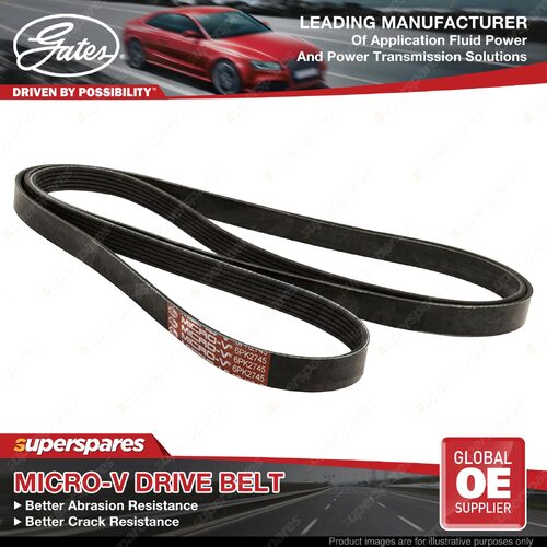 Gates Alternator Micro-V Drive Belt for Holden Commodore VS Sedan 3.8L 165KW