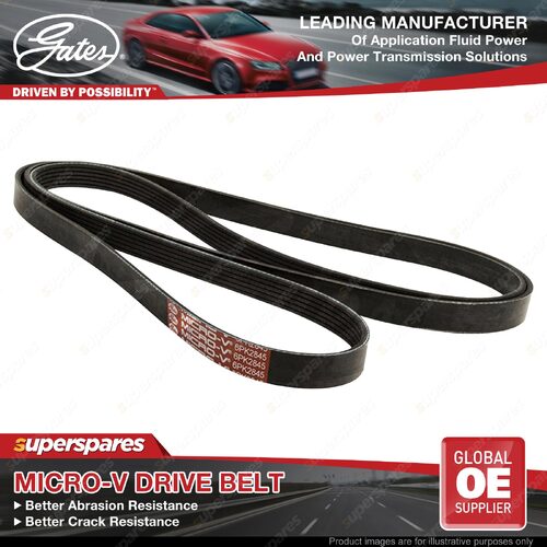 Gates Alternator Micro-V Drive Belt for Holden Calais Caprice Monaro 3.8L