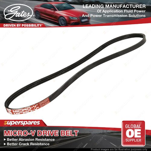 Gates Alt Micro-V Belt for Ford Fairlane NC Fairmont Falcon EA EB ED XG LTD