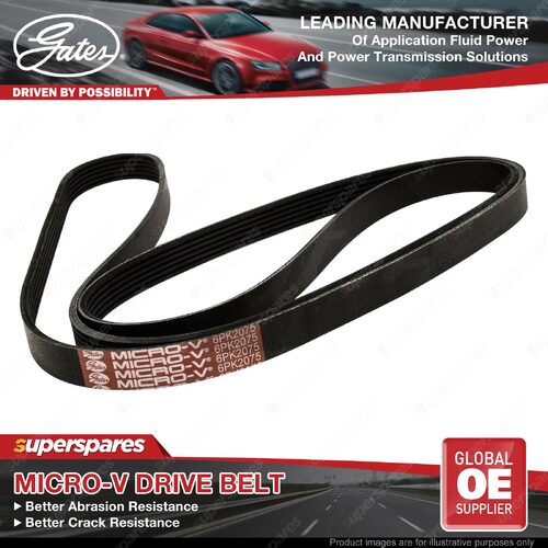 Gates Alternator Micro-V Drive Belt for Honda CR-V RE5 RM1 2.0L 110kW 114kW FWD