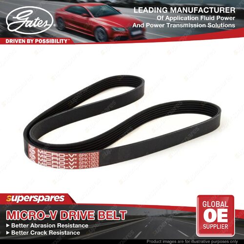 Gates Alt Micro-V Belt for VW Bora Golf 1J1 Multivan Transporter/Caravelle T5