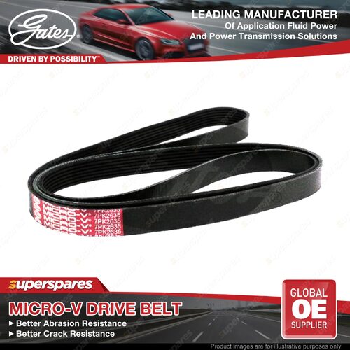 Gates Alt Micro-V Belt for Land Rover 90 LDV 110 127 LDH 130 LDK Defender L316