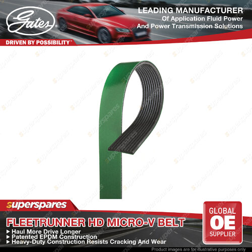 Gates Alt HD FleetRunner Micro-V Drive Belt for Man TGA TGS TGX 1.5L 12.0L