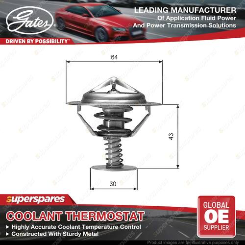 Gates Thermostat + Gaskets & Seals for Infiniti QX80 5.6L 298kW 09/13-On