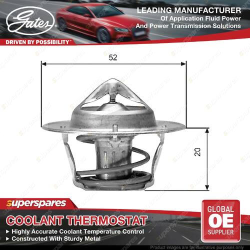 Gates Thermostat + Gaskets for Nissan Urvan E23 2.0L 55kW 09/1982-12/1983