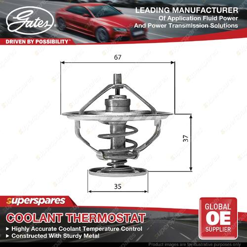 Gates Thermostat Kit for BMW 2000-3.2 E3 E9 5 Ser E12 E28 6 Ser E24 7 Series E23