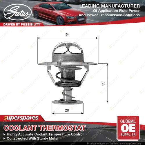 Gates Thermostat Coolant for Ford Maverick DA 4.2L 75kW 85kW 1988-1994