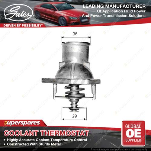 Gates Thermostat + Gaskets for Holden Calibra YE 2.0L 85kW 10/1991-07/1995