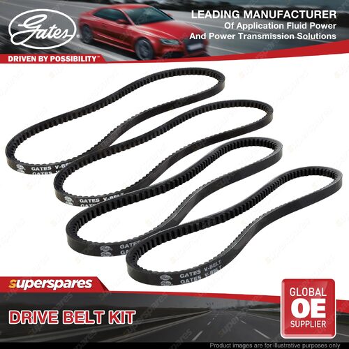 Gates A/C & Alternator & Fan Drive Belt Kit for Jaguar XJ 4.2L 151kW 09/79-12/87