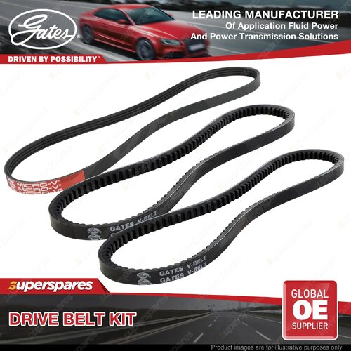 Gates Alt & P/S Drive Belt Kit for Mitsubishi L200 Express MD 2.0L 4G63 66KW