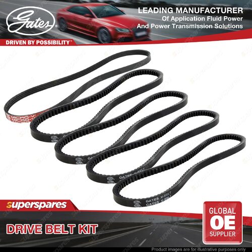 Gates A/C & Alt & PS Drive Belt Kit for Mitsubishi Delica Express SF SG SH SJ WA