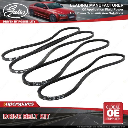 Gates A/C & Alt & P/S Drive Belt Kit for Toyota Hilux LN 106 107 111 147 167 172