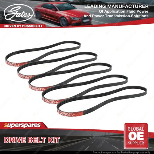 Gates A/C & Alt & P/S Drive Belt Kit for Toyota Supra JZA70 GA70 MA70 3.0L 140kW