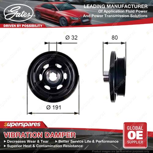 Gates Harmonic Balancer for Mercedes Benz Valente Viano Vito Mixto