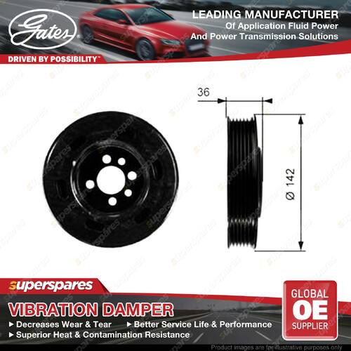 Gates Harmonic Balancer for Skoda Octavia 1U2 1U5 1Z3 1Z5 1.8L 2.0L