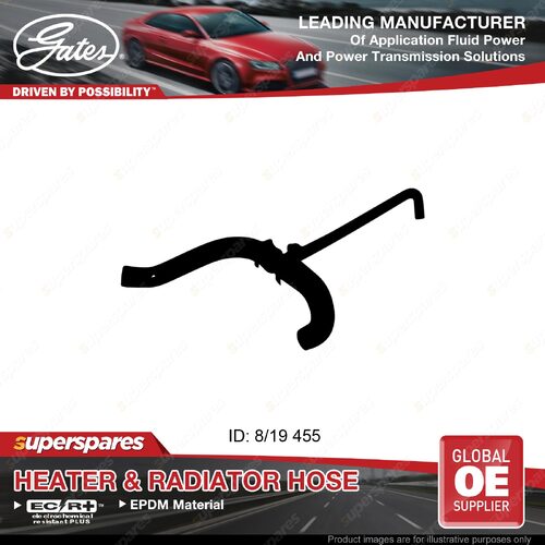 Gates Molded Heater Hose for Holden Camira JB JD 1.6L Sedan Wagon 82-86