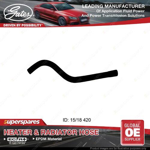 Gates Molded Heater Hose for Holden Camira JD Wagon 1.8L 02/86-03/87