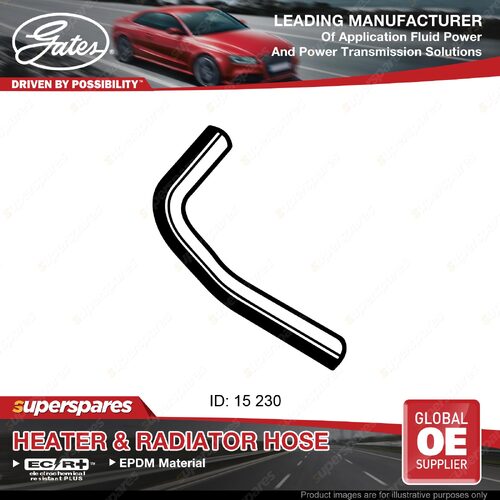 Gates Heater Hose for Ford Laser KB KA Meteor GA GB Engine to valve