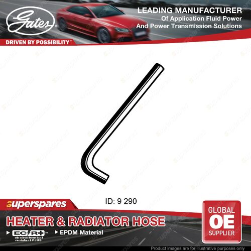 Gates Molded Heater Hose for Ford Laser KB KA Meteor GA GB 1.5L 81-85