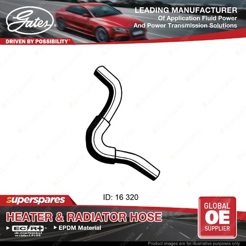 Gates Molded Heater Hose for Ford Laser KH Sedan Hatchback 1.8L 91-94