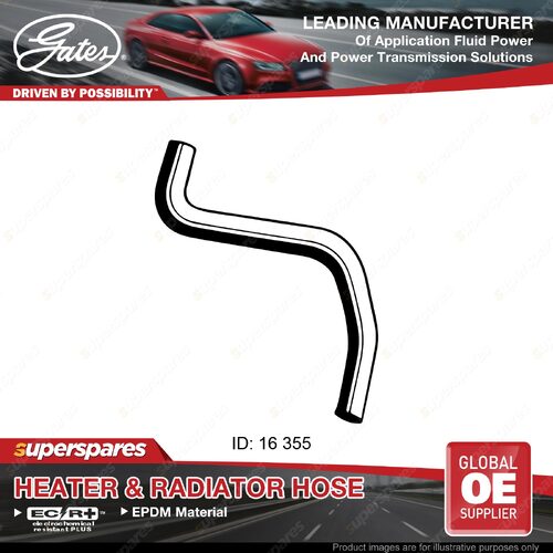 Gates Molded Heater Hose for Ford Laser KF Sedan Hatchback 1.6L 90-91