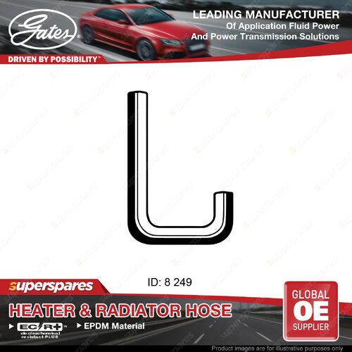 Gates Heater Hose for Toyota Tarago TCR10 TCR11 R1 R2 2.4L Length 249mm