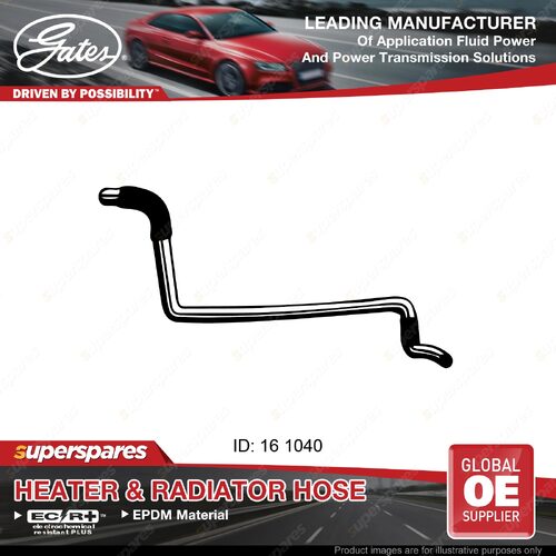 Gates Inlet Heater Hose for Nissan Patrol MQ MK GQ 4.2L 01/88-12/97