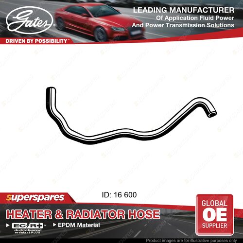 Gates Outlet Molded Heater Hose for Nissan Pulsar N14 1.6L 1990-1995