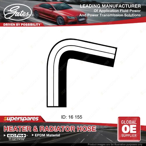 Gates Inlet Heater Hose for Nissan Pulsar N14 1.6L 66KW 75KW 82KW 155mm