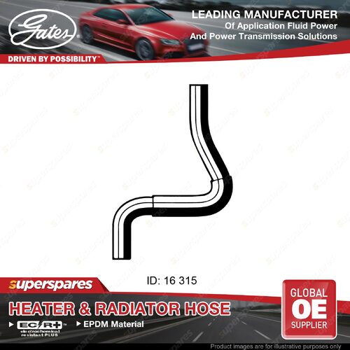 Gates Outlet Molded Heater Hose for Ford Laser KF 1.6L 03/90-09/91