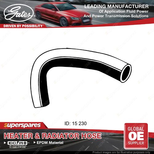 Gates Heater Hose for Hsv Commodore VN Sedan 5.0L 89-91 Length 230mm