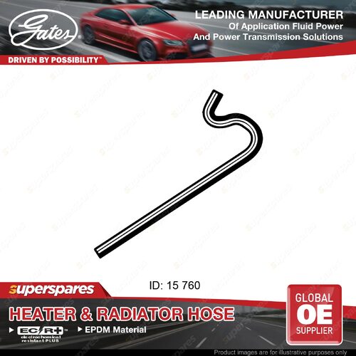 Gates Inlet Heater Hose for Hsv Commodore VN Sedan 5.0L 03/89-07/91