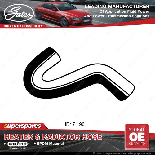 Gates Inlet Molded Heater Hose for Holden Jackaroo UBS 2.8L 10/87-03/92