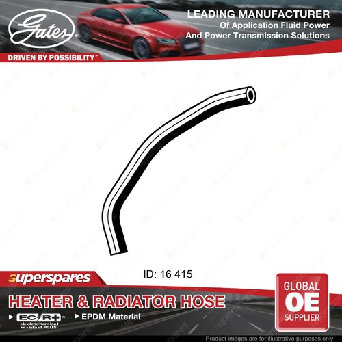 Gates Outlet Heater Hose for Holden Apollo JK Sedan Wagon 2.0L 1989-1991