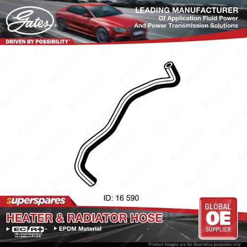 Gates Outlet Heater Hose for Holden Jackaroo UBS 2.6L 88-92 Length 590mm