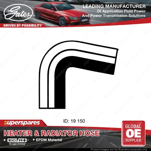 Gates Heater Hose for Holden Jackaroo Monterey UBS 3.2L Length 150mm