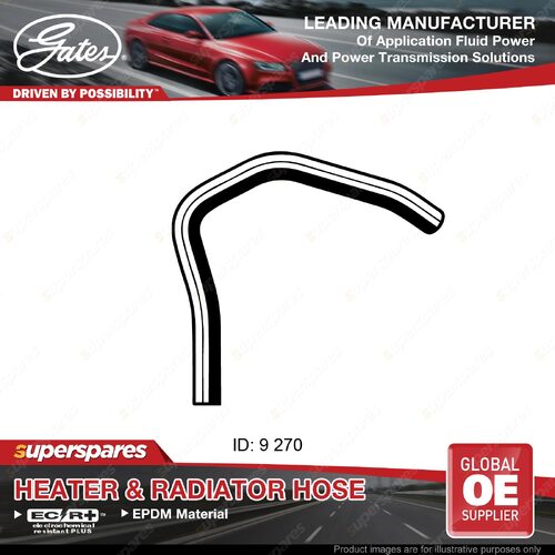 Gates Molded Heater Hose for Hyundai Excel X-2 A31 VF2 G4DJ 1.5L 270mm