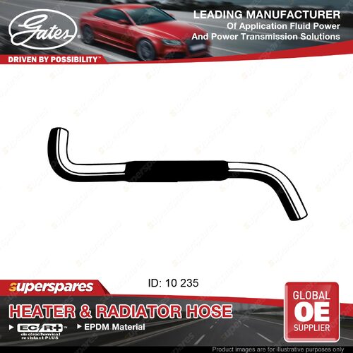 Gates Heater Hose for Holden Commodore VL Sedan Wagon 3.0L Length 235mm