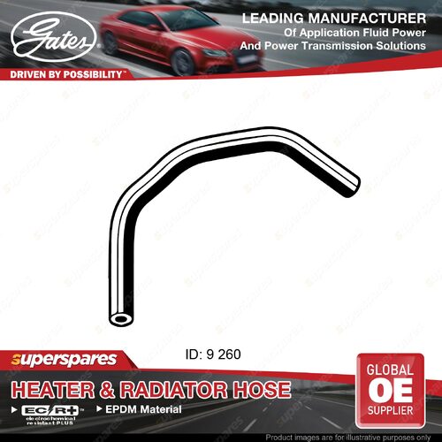 Gates Molded Heater Hose for Mitsubishi Galant HG HH 2.0L 05/89-12/92