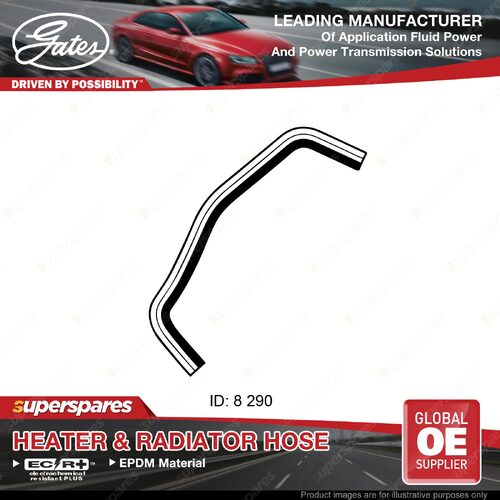 Gates Molded Heater Hose for Mitsubishi Galant HJ 2.0L 11/92-08/96